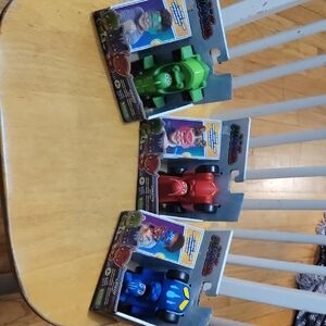 PJ Masks Toy Car Set - Owlette, Gekko, And Catboy (All 3)